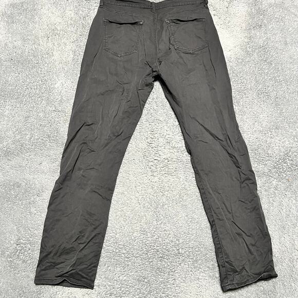 Flint & Tinder Pants Mens 33x30 Stretch Cotton Slim Fit Gray Khaki Jeans - Picture 3 of 10